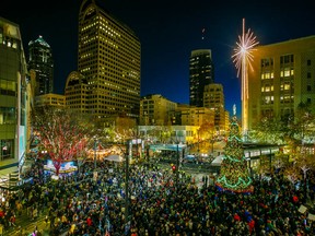 The Macy’s Star acts as a beacon for holiday revelers and is just one of the attractions in festive downtown Seattle.