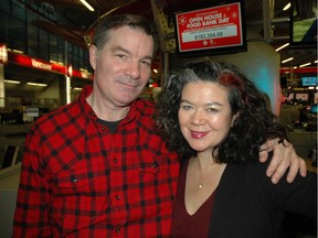 Stephen Quinn and Margaret Gallagher were among the CBC personalities that greeted guests to the yearly Open House held at the network's broadcast centre on 700 Hamilton St.