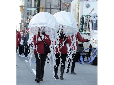 Scenes from the The Rogers Santa Claus Parade on Howe St, in Vancouver, BC., December 4, 2016.