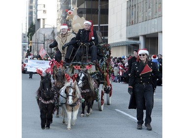 Scenes from the The Rogers Santa Claus Parade on Howe St, in Vancouver, BC., December 4, 2016.