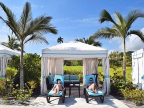 Live the private-island life for the day and rent a pool-side cabana.
