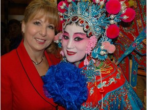 Dianne Watts, the MP for South Surrey White Rock, and Liberal MLA hopeful Karen Wang, right, helped usher in the Year of the Rooster at the Bell Centre for Performing Arts.