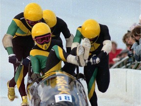 The Jamaican team in 1988, the ones who spawned a legend.