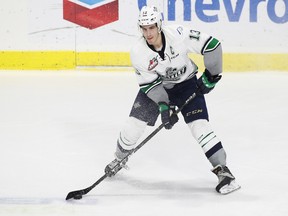 Mathew Barzal had two goals and one assist for the Seattle Thunderbirds in a 6-1 win over the Vancouver Giants on Saturday in Seattle.