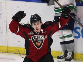 James Malm has one goal and three assists for the Vancouver Giants on Friday.