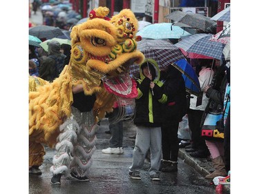 Action from the 44th annual  Chinese New Year Parade in Vancouver, BC., January 29, 2017.