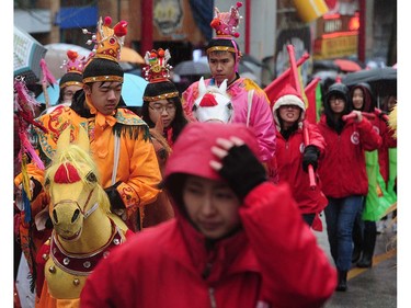 Action from the 44th annual Chinese New Year Parade in Vancouver, BC., January 29, 2017.