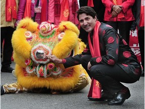 Prime Minister Justin Trudeau attends the 44th annual  Chinese New Year Parade in Vancouver, BC., January 29, 2017.