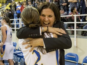 Deb Huband has had plenty to celebrate over her 22 seasons as UBC Thunderbirds women's basketball coach.