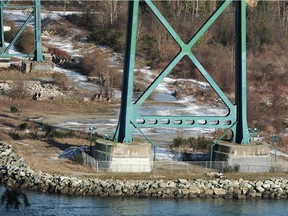 The Lions Gate Bridge was reinforced 20 years ago, but a major study is under way about the capacity of Burrard Inlet bridges to withstand an impact from an oil tanker as traffic is expected to surge.