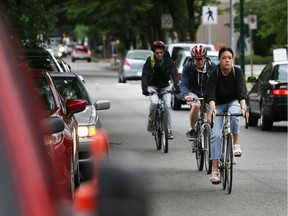 Cyclists use the 10th Avenue corridor close to VGH as their commute route. The City of Vancouver proposes eliminating parking on this stretch to create another bike lane. Patients using the facilities there, who may not be in great health, and probably not cyclists, would be forced to park further away.