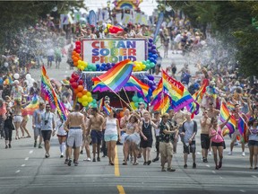 The annual Pride parade in Vancouver draws hundreds of thousands of spectators. The organization Black Lives Matter wants the Vancouver Police Department to end its involvement in the parade.