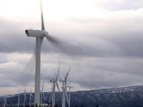 Dokie wind farm in northeastern B.C.