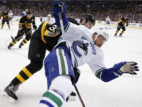 Jack Skille and the Canucks pushed Zdeno Chara's Bruins hard, but lost on a late goal.