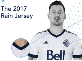 The Whitecaps' 2017 rain jerseys are now on sale.