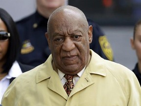 FILE - In this Feb. 27, 2017, file photo, Bill Cosby departs after a pretrial hearing in his sexual assault case at the Montgomery County Courthouse in Norristown, Pa. Prosecutors hoping to use Bill Cosby&#039;s explosive deposition testimony about getting quaaludes to give women in his sexual-assault trial also want to use references he made about trying to slip women the aphrodisiac Spanish fly. In a court filing Thursday, March 30, 2017, they quote Cosby making Spanish fly references in his 1991 b