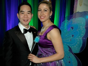 Award of Merit recipient Dr. Alan Chan was the youngest honouree toasted at the Toothfairy Gala, which is the main source of funding for the B.C. Dental Association's Save a Smile program. Chan received congratulations from this year’s Toothfairy Eliza Regenyi.