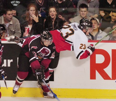 2007-08 Matt Meropoulis Chilliwack Bruins Game Worn Jersey