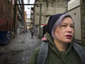 Sarah Blyth of the Overdose Prevention Society in Vancouver, B.C. February 17, 2017.