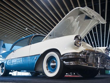 A 1956 Super Rocket 88 on display at theVancouver Auto Show at Vancouver Convention Centre West, Vancouver March 28 2017.