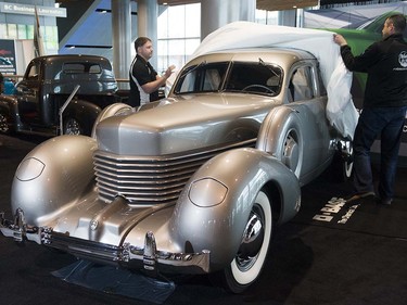 The restored Huey Long Cord was unveiled at the Vancouver Auto Show at Vancouver Convention Centre West, Vancouver March 28 2017.