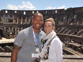 B.C. Lions director of Canadian scouting Geroy Simon and his wife Tracy Lasorsa-Simon in a Facebook photo