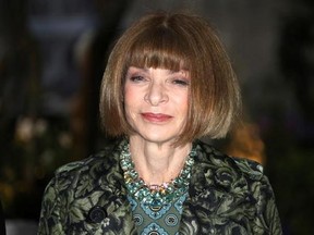 FILE - In this Sept. 19, 2016, file photo, Anna Wintour poses for photographers upon arrival at the Burberry Spring/Summer 2017 fashion show at London Fashion Week in London. The former Vogue editor is teaming up with Gwyneth Paltrow to take the actress‚Äô Goop website to print, magazine publisher Conde Nast announced on April 28, 2017. (Photo by Joel Ryan/Invision/AP, File)
