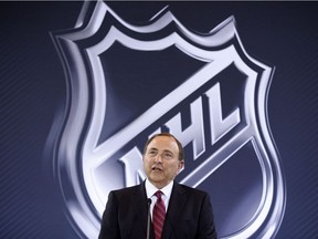 NHL commissioner Gary Bettman said in a statement he plans to leave the players' contract deal in place.