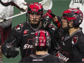 Vancouver Stealth sniper Corey Small continued to lead celebrations Saturday night.