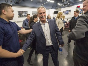 Willie Desjardins says good-bye as head coach of the Canucks Thursday at Rogers Arena.