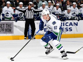 Nikolay Goldobin is one of four Vancouver Canucks prospects with a nose for the net. But will any of those players be in the opening night lineup? Travis Green says he doesn't need a natural goal scorer to create offence.