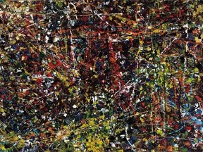 The Jean Paul Riopelle painting &ampquot;Vent du nord&ampquot; is shown in a handout photo. THE CANADIAN PRESS/HO-Heffel Auction MANDATORY CREDIT