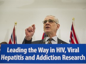 Dr. Julio Montaner, speaking here in January at the Hope to Health Research Clinic in Vancouver, promoted the diagnose-and-treat plan for AIDS that has shown such great results.
