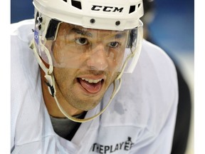 Manny Malhotra coached the Canucks from 30th to ninth in faceoffs. (Getty Images).