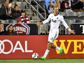 Brek Shea got a late winner for the Whitecaps on Friday in Colorado.