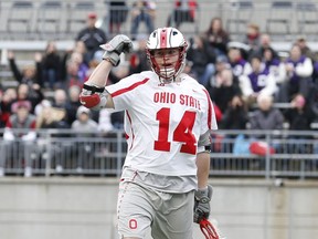 Ohio State Buckeyes field lacrosse player Tre Leclaire.