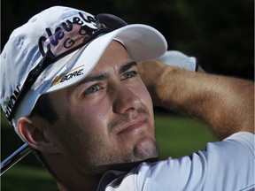 Adam Hadwin gets some practice in in July 2009 at Surrey's Morgan Creek Golf Course.