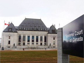 The Supreme Court of Canada in Ottawa is shown in an April 14, 2015, file photo.