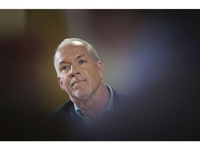 NDP Leader John Horgan met with the editorial board of The Vancouver Sun and Province on Monday.