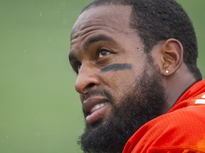 B.C. Lions receiver Emmanuel Arceneaux during practice at the CFL team's Surrey training facility in October 2015.