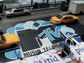 FILE -- In this Sept. 3, 1996, file photo, traffic moves along 6th Avenue in New York, over the logo painted in the street outside Radio City Music Hall for the MTV Music Video Awards ceremony. MTV said it doesn‚Äôt condone driving under the influence after a cast member was shown nodding off behind the wheel during the most recent episode of ‚ÄúTeen Mom OG‚Äù that aired June 26, 2017. (AP Photo/Todd Plitt, File)