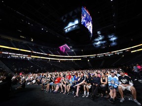 2017 NHL Expansion Draft Roundtable

LAS VEGAS, NV - JUNE 21: The crowd watches as the newest members of the Las Vegas Golden Knights are interviewed on stage during the 2017 NHL Expansion Draft Roundtable at T-Mobile Arena on June 21, 2017 in Las Vegas, Nevada.  (Photo by Bruce Bennett/Getty Images) ORG XMIT: 700065354
Bruce Bennett, Getty Images