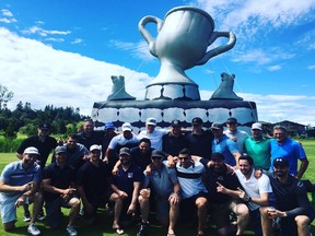 The Vancouver Giants held a reunion for their 2007 Memorial Cup championship team on Friday at Tsawwassen Springs golf course.