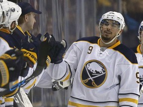 Evander Kane scored 28 goals this past season for the Buffalo Sabres.