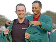 If you're a Canadian golf fan, this picture ranks right up with the best ever as Tiger Woods, right, helps Canadian Mike Weir put on the traditional green jacket after he won the 2003 Masters at the Augusta National Golf Club.