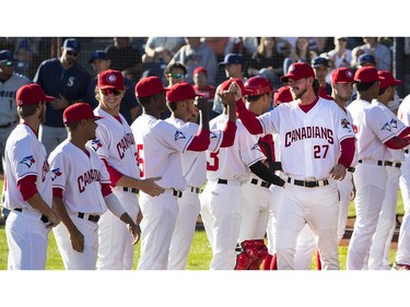 The Vancouver Canadians home opener vs the Everett AquaSox.