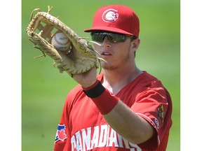 First baseman Kacy Clemens was 2-for-5 with two RBI and a run in the Canadians' 7-6 win over Salem-Keizer on Saturday.