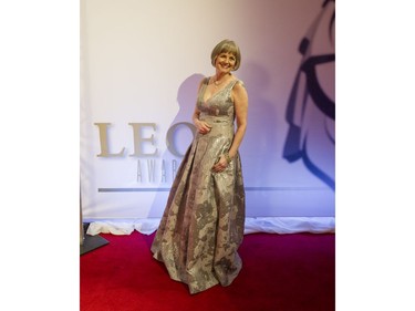 Beat around the Bush star Brenda Matthews, who was nominated for best performance by a female in a short drama, arrives at the Leo Awards at the Hyatt Regency Hotel in Vancouver, June 4, 2017.