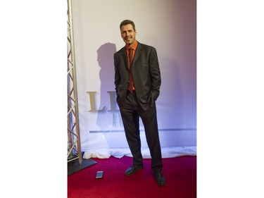 All Yours and a Time to Dance star Dan Payne, who was nominated for best lead performance by a male in a television movie, arrives at the Leo Awards at the Hyatt Regency Hotel in Vancouver, June 4, 2017.