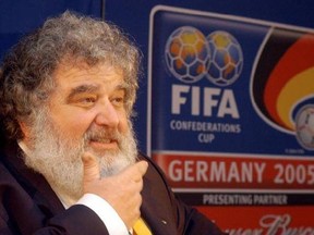 FILE - In this Feb. 14, 2005 file photo, Confederation of North, Central American and Caribbean Association Football (CONCACAF) general secretary Chuck Blazer attends a press conference in Frankfurt, Germany. Blazer, the disgraced American soccer executive whose admissions of corruption set off a global scandal that ultimately toppled FIFA President Sepp Blatter, has died. He was 72. Blazer&#039;s death was announced Wednesday, July 12, 2017, by his lawyers, Eric Corngold and Mary Mulligan. (AP Photo